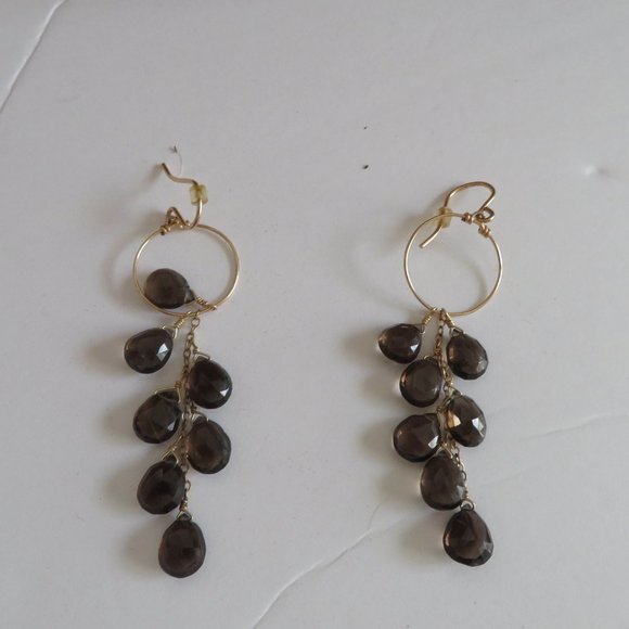 🔥HP🔥 Beaded Drop Dangle Earrings, EUC - Picture 5 of 6